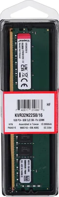 Produktbild von Kingston Technology ValueRAM , 16 GB, 1 x 16 GB, DDR4, 288-pin DIMM