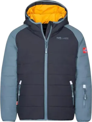 Produktbild von TROLLKIDS Kids Hafjell Pro Kinder Skijacke mit Kapuze blau 140