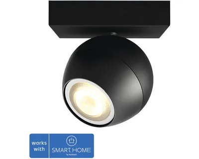 Obrázok produktu pre Philips Hue White ambience 8719514339200, Inteligentný svetelný bod, Bluetooth/Zigbee, Čierna, LED, Kov, GU10