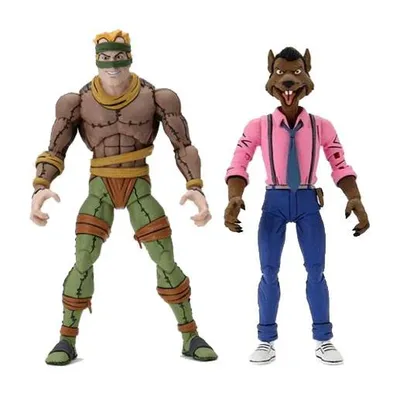 Image de NECA Teenage Mutant Ninja Turtles Rat King & Vernon Figurines en pack double 18 cm NECA54162