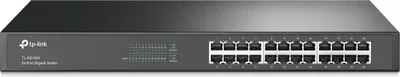 Produktbild von TP-Link 24-Port-Gigabit-Rackmount-Switch, Unmanaged, Gigabit Ethernet (10/100/1000), Vollduplex, Rack-Einbau, 1U