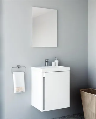 Produktbild von Badmöbel-Set mit Spiegel 50cm (Weiß)