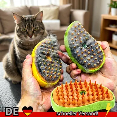 Produktbild von Dampfbürste für Katzen und Hunde Elektrisches Sprühgerät Massage