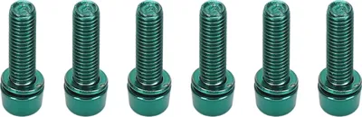 Zdjęcie produktu dla Śruby wspornika kierownicy roweru Trisar, stabilne mocowanie, śruby wspornika kierownicy roweru, M5 X 18 mm, stal nierdzewna, do akcesoriów rowerowych (zielony)