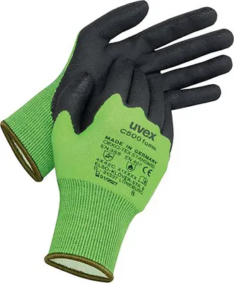 Produktbild von uvex Schutzhandschuh C500 foam grün Gr. 6