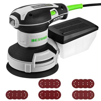 Exzenterschleifer 300 W, 20 Schleifblätter, 6 Geschwindigkeiten, 14000 U/min
