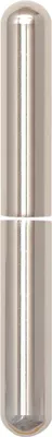 Image de Douille décorative en aluminium | Douille à emboîter nickelée pour paumelles à percer | Paumelle ø 15mm, hauteur de paumelle 112mm, en haut + en bas