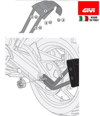 Image de Kit de fixation pour garde-boue RM01/RM02 GIVI pour SUZUKI DL 1000 V-Strom
