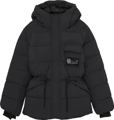 Produktbild von COLOR KIDS COGirls Kinder Mädchen Steppjacke Jacke Winterjacke mit Reißverschluss Kapuze Logoprägung Regular fit