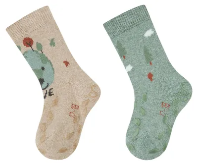 Produktbild von Sterntaler ABS Krabbelsocken Doppelpack Jungen – Stoppersocken mit ABS auf Sohle