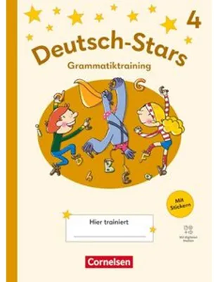 Obrázok produktu pre Deutsch-Stars 4. Schuljahr - Grammatiktraining - Ausgabe 2025 - Übungsheft