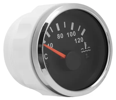 Obrázok produktu pre Elektromagnetický vodný teplomer 52 mm 12~24 V Meradlo teploty vody vo vozidle 40~120 °C