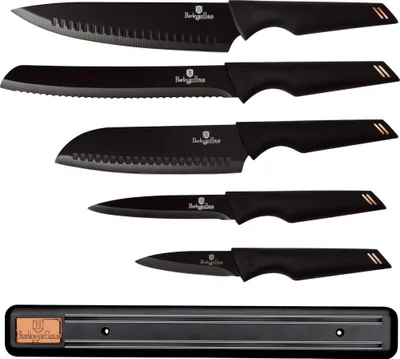 Produktbild von Berlinger Haus Küchenmesser Set BH-2698 5 Teile Schwarz