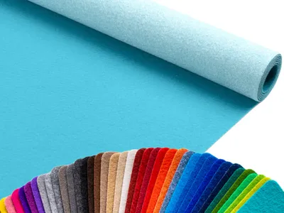 Produktbild von Primaflor Eventteppich PODIUM Himmelblau 2,00m x 2,00m - Meterware - Viele Farben - Schwer Entflammbarer B1 Messeteppich, Rutschfester Hochzeichtsläufer, Läufer für Hochzeiten & Events