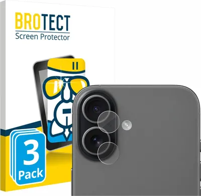 Produktbild von 3x BROTECT Schutzglas für Apple iPhone 17 (NUR Kameraschutz) Schutzfolie Panzer Folie Glas Display Schutz klar