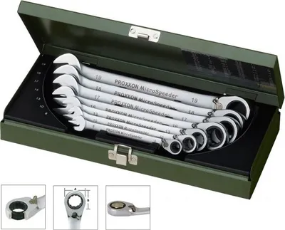 Produktbild von Proxxon 23124 Micro-Combispeeder-Satz, 7-teilig, 8 bis 19 mm