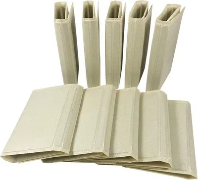 Produktbild von Famanu Faltbrett T-Shirt Faltboard - Beige, Platzsparend - Set von 10 für Erwachsene und Kinder