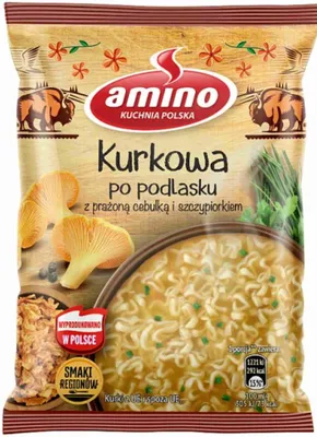 Zdjęcie produktu dla Amino Zupa błyskawiczna Kurkowa po podlasku 61g