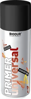 Produktbild von Biodur | Primer - Schwarz - 400ml, Grundieren, Tiefenhaftgrund, Grundierung, Sprühlack, Primer für Holz, Metall, Glas