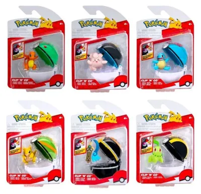 Produktbild von Pokémon Clip 'n' Go Minifiguren Poké Balls ver. 22 Sortiment (6)