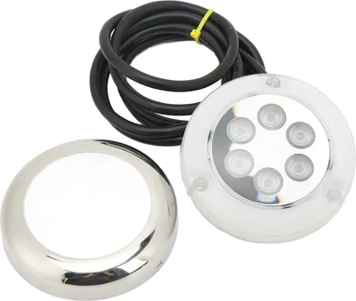 Zdjęcie produktu dla 3,5-calowe podwodne światło LED do montażu powierzchniowego IP68 wodoodporne 12V-24VDC do jachtów morskich łódź niebieska 4W