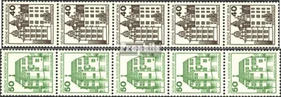 Produktbild von Briefmarken Berlin (West) 1980 Mi 614A R-615A R Fünferstreifen (kompl.Ausg.) postfrisch Burgen und Schlösser