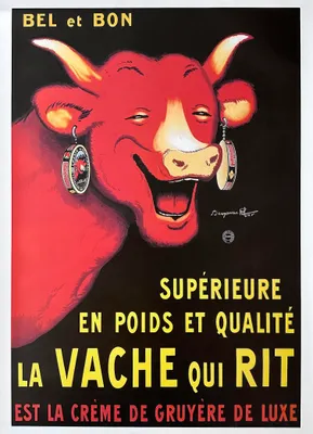 Image de La vache qui rit - 50x70cm Affiche Poster