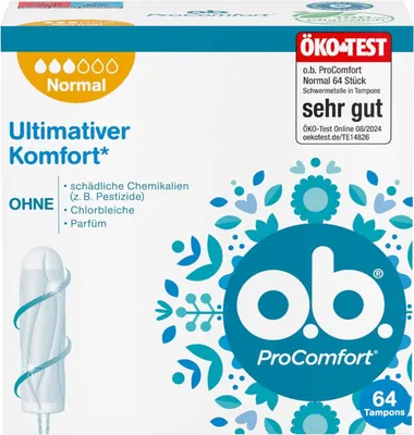 Produktbild von O.B. Tampons Procomfort normal 64 St