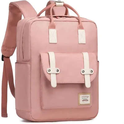 Produktbild von Schulrucksack Uni Leichter Tagesrucksack für 13 Zoll Laptop Rosa
