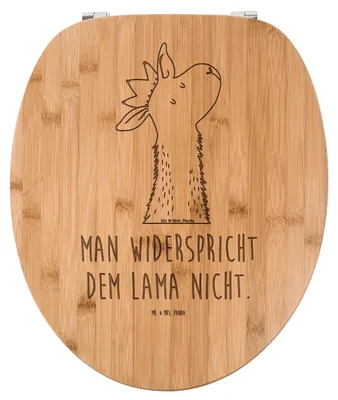 Produktbild von Mr. & Mrs. Panda WC Sitz Lamakopf König - Transparent - Geschenk, Freundin, Klobrille, Papa, Lamas, Mama, Lama, Toilettendeckel, Klositz, Brille, Klodeckel