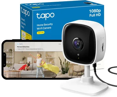 Immagine prodotto di TP-Link Tapo C100, telecamera IP di sicurezza, per interni, wireless, 2400 MHz, certificazioni CE, FCC, NCC, BSMI, NTRA, JRF, JPA, VCCI, IC, RoHS, KC, CB, colore bianco