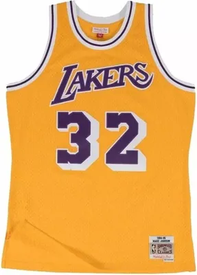 Image de Maillot NBA Magic Johnson Los Angeles Lakers 1984-85 Mitchell & ness Hardwood Cl