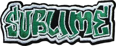 Produktbild von Erhabener Text-Emblem-Aufnäher zum Aufbügeln
