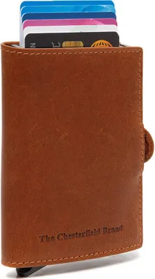 Produktbild von The Chesterfield Brand echt Leder Kreditkartenetui Geldbörse Lagos cognac