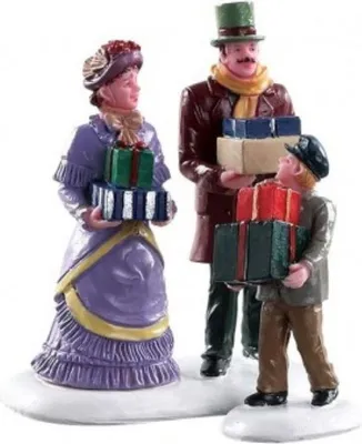 Productafbeelding van Kerstfiguur Walking family set of 2 LEMAX