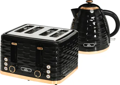 Produktbild von 2-in-1 Toaster und Wasserkocher Set, 7 Bräunungsstufen, Auftau- und Aufwärmfunktion, Grau