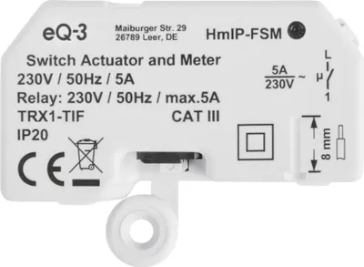 Immagine prodotto di Homematic IP 142721A0 Attuatore di commutazione attuatore intelligente domestico