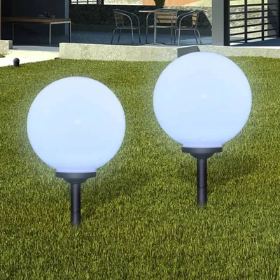 Zdjęcie produktu dla vidaXL Oświetlenie ścieżki 2 szt. LED 30 cm z kolcem uziemiającym