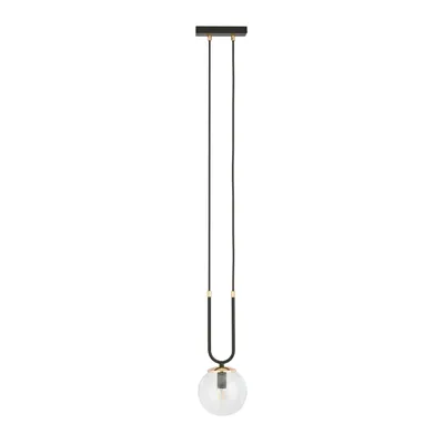 Obrázok produktu pre Loftová Lampa Glam 1 Čierna/Priehľadná