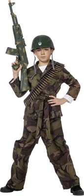 Produktbild von Soldaat Camouflage Jongen Kostuum 152