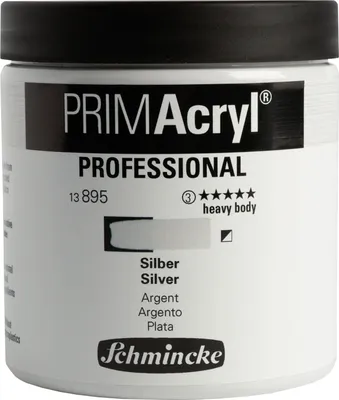 PRIMAcryl - Silber - 237ml Feinste Künstler Acrylfarbe Schmincke 13 895 053