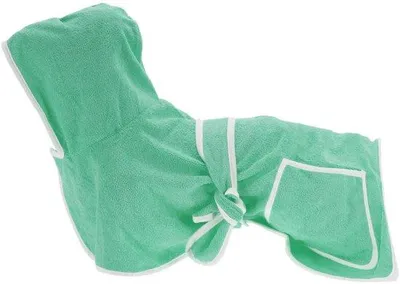 Produktbild von Leichtgewichtes, wasmaschinengeschütztes Hundebadkleid für alle Rassen