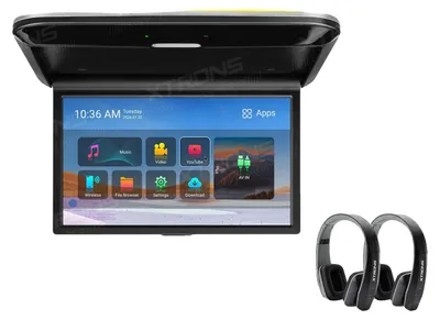 Immagine prodotto di Lettore multimediale, Android 12, riproduzione video 4K, con cuffie