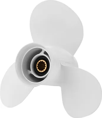 Obrázok produktu pre 11-3/4in 10 palcov hliníkovej zliatiny loď prívesný vrtule 3 lopatky 13T RH náhrada pre motory Yamaha 25-60 hp