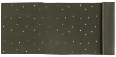 Obrázok produktu pre Zamatový behúň na stôl 35 x 100 cm so zlatými hviezdami