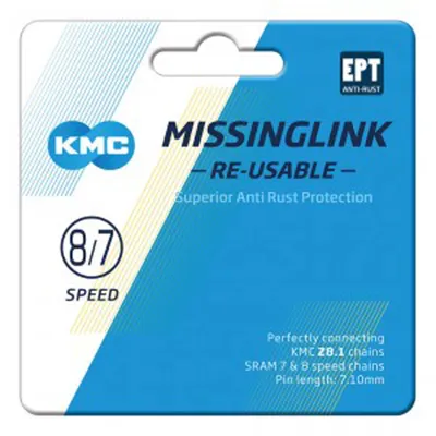 Produktbild von KMC Missinglink 7/8R EPT 2 Stück, für Ketten 7,1mm, silber
