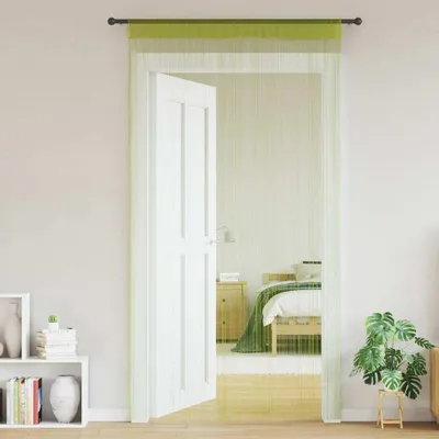 Obrázek produktu pro vidaXL Provázkové závěsy 2 ks 100 x 250 cm Zelená