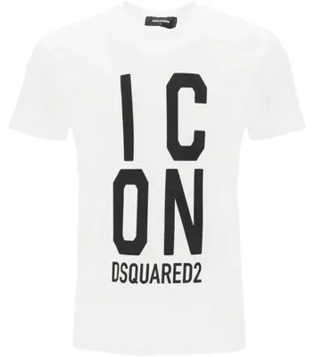 Produktbild von DSquared2 - T-Shirt für Herren/Damen Uni, Logo, "Cool Fit" SY2902 (S) (Weiß)