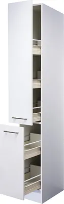 Produktbild von Küchen Apothekerschrank 30 cm breit - Weiß – Nawa