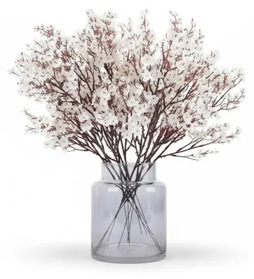 Imagen del producto de InAndOutdoorMatch - Flores artificiales - Gypsophila - Blanco - 12 unidades